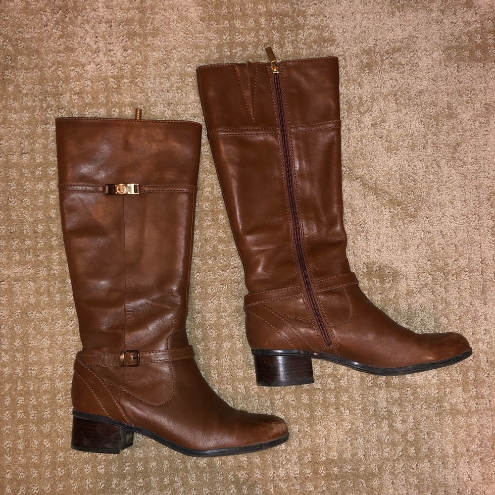 Bandolino Brown Leather Riding Boots